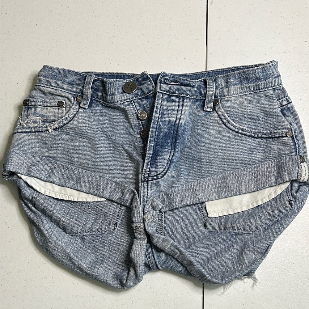One Teaspoon Blue Jean Shorts